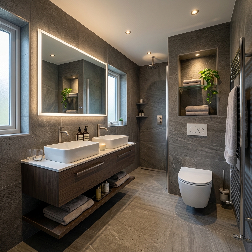 4 m² Otel Tipi Banyo